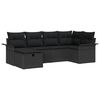 vidaXL Garden Sofa Set 6 pcs Poly rattan