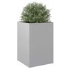vidaXL Planter Silver 52x48x75 cm Galvanised Steel