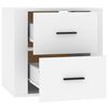 vidaXL Wall-mounted Bedside Cabinet White 50x36x47 cm