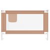 vidaXL Toddler Safety Bed Rail Taupe 120x25 cm Fabric