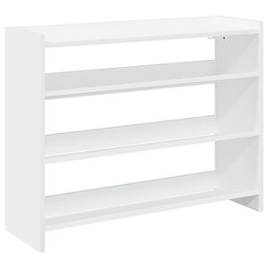 vidaXL Shoe Rack White 80x25x62 cm Engineered Wood