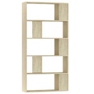 vidaXL Book Cabinet/Room Divider Sonoma Oak 80x24x159 cm