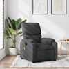 vidaXL Massage Recliner Chair Dark Grey Fabric