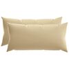 vidaXL Cushion Cover 2 pcs HEERLEN Beige 40 x 80 cm Polyester
