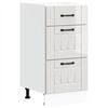 vidaXL Kitchen Base Cabinet "Lucca" High Gloss White Engineered Wood