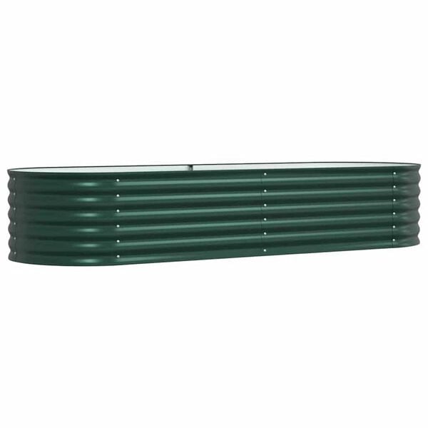 vidaXL Garden Raised Bed Green 240 x 80 x 44 cm Steel
