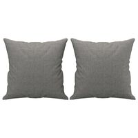 vidaXL Throw Pillows 2 pcs Dark Grey 40x40 cm Fabric