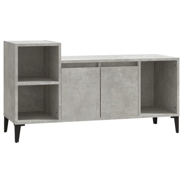 vidaXL TV Cabinet Concrete Grey 100x35x55 cm Engineered Wood