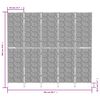 vidaXL Room Divider 5-Panel 205x180 cm Water Hyacinth