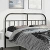 vidaXL Metal Replace Headboard Black 150 cm