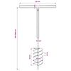 Ground Drill with Handle 150 mm with Extension Tube 9 m Steel