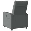 vidaXL Recliner Chair Dark Grey Fabric