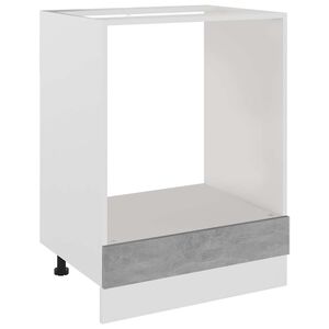 vidaXL Oven Cabinet | Concrete Grey | Engineered Wood | Standard | Oven Cabinet