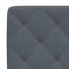 vidaXL Headboard Cushion Dark Grey 90 cm Velvet