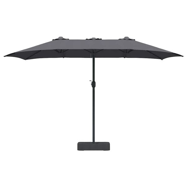 vidaXL Garden Parasol Anthracite 385 x 209 x 244 cm Fabric