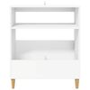 vidaXL Record Player Stand White 71 x 39.5 x 83 cm Engineered Wood