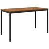 vidaXL Garden Bar Table Natural and Black 180 x 88.5 x 105 cm