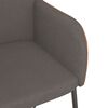 vidaXL Dining Chairs 2 pcs Dark Grey Fabric and Faux Leather