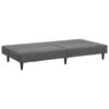 vidaXL 2-Seater Sofa Bed Dark Grey Velvet