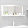 vidaXL Bathroom Mirror White 90x10.5x37 cm Engineered Wood