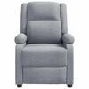 vidaXL Massage Chair Light Grey Fabric