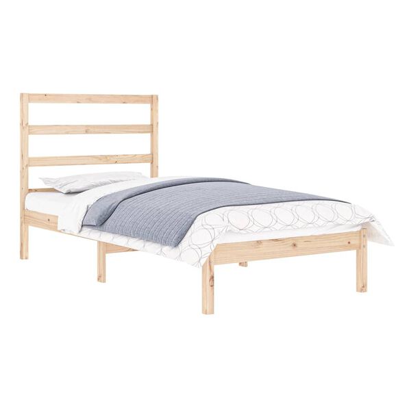 vidaXL Bed Frame without Mattress 90x190 cm Single Solid Wood