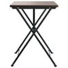 vidaXL Folding Bistro Table Brown 55x54x71 cm Poly Rattan