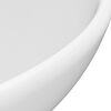 vidaXL Luxury Bathroom Basin Round Matt White 32.5x14 cm Ceramic