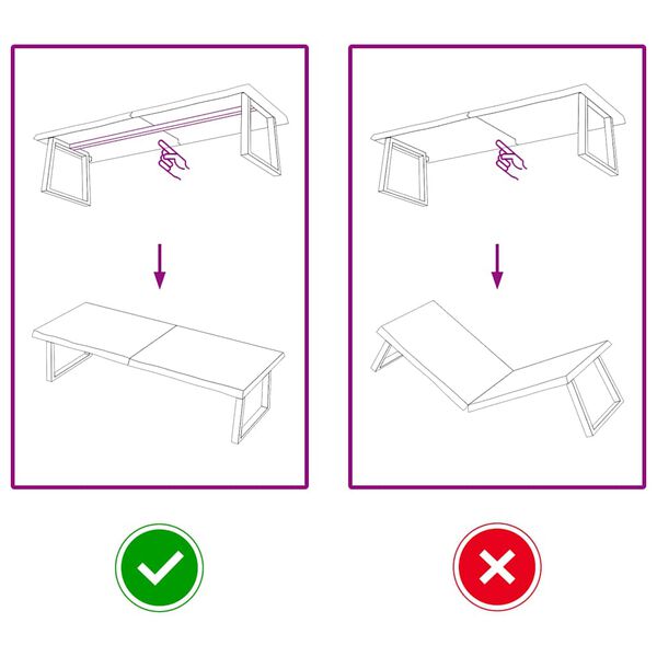 vidaXL Table Top Light Brown 160x50x(2-4) cm Treated Solid Wood Oak