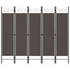 vidaXL 5-Panel Room Divider Anthracite 200x180 cm