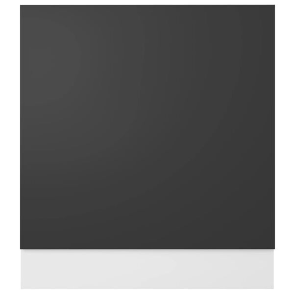 vidaXL Dishwasher Panel Lyon Grey 59.5x3x67 cm Engineered Wood