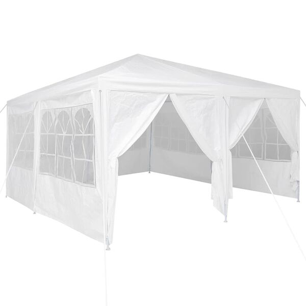 vidaXL Party Tent White 400 x 400 x 266 cm Polyethylene