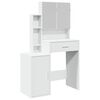 vidaXL Dressing Table with Cabinet White 80x35x132 cm