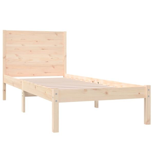 vidaXL Bed Frame without Mattress 90x190 cm Single Solid Wood