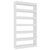 vidaXL Book Cabinet | High gloss white | Engineered wood | 100x30x198 cm