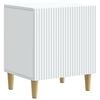 vidaXL Bedside Cabinet White 43 x 34.5 x 50 cm Engineered Wood