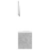 vidaXL Bathroom Furniture Set Concrete Grey Engineered Wood