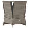 vidaXL Garden Sofa Corner with Cushions Grey Poly Rattan