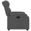 vidaXL Recliner Chair Dark Grey Fabric