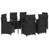 vidaXL Sofa Table Set 7 pcs PE Rattan and Powder-Coated Steel