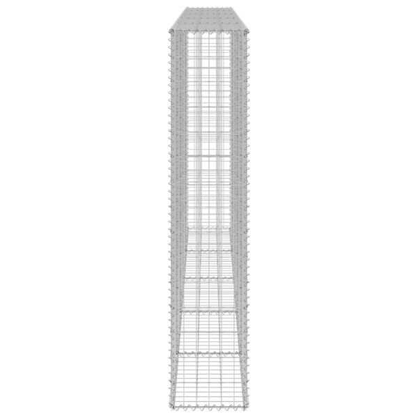 vidaXL Gabion Wall with Covers Galvanised Steel 300x30x150 cm