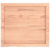vidaXL Table Top Light Brown 60x50x(2-4) cm Treated Solid Wood Live Edge