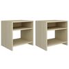 vidaXL Bedside Cabinets 2 pcs Sonoma Oak 40x30x40 cm Engineered Wood