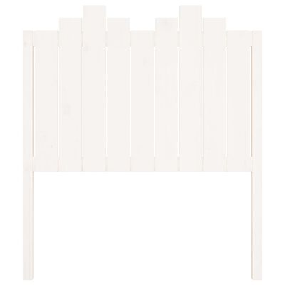 vidaXL Bed Headboard White 96x4x110 cm Solid Wood Pine