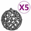 vidaXL Artificial Pre-lit Christmas Tree with Ball Set Silver 150 cm PET