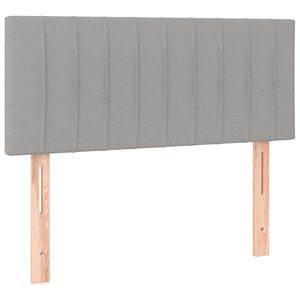 vidaXL Headboard Dark Grey 100x5x78/88 cm Fabric
