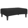 vidaXL 2-Seater Sofa Bed with Footstool Black Velvet