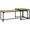 vidaXL Coffee Tables 2 pcs Sonoma Oak Engineered Wood