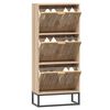 vidaXL Shoe Cabinet 52x25x120 cm Engineered Wood