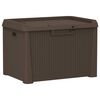 vidaXL Garden Storage Box Brown 125 L PP